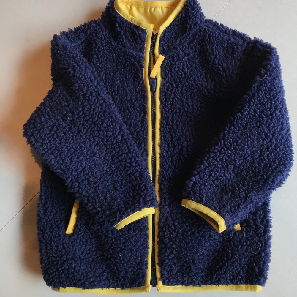 Hanna Andersson Navy and Warm Sherpa Jacket